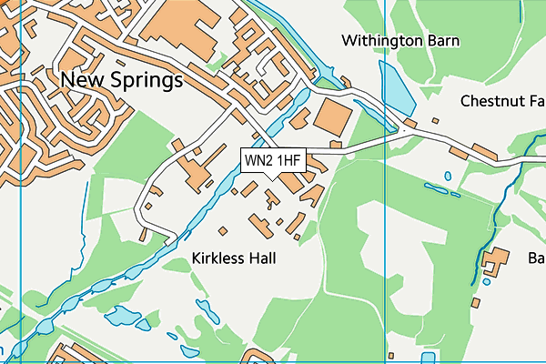 WN2 1HF map - OS VectorMap District (Ordnance Survey)