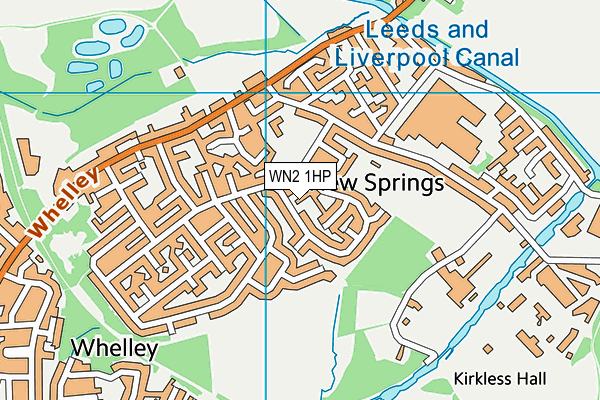 WN2 1HP map - OS VectorMap District (Ordnance Survey)