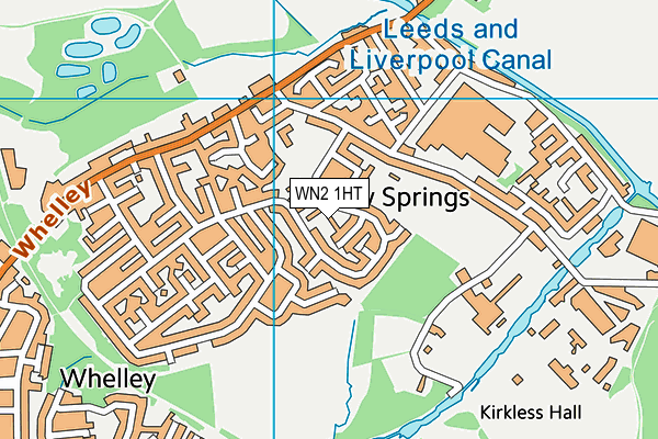 WN2 1HT map - OS VectorMap District (Ordnance Survey)