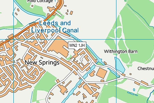 WN2 1JH map - OS VectorMap District (Ordnance Survey)