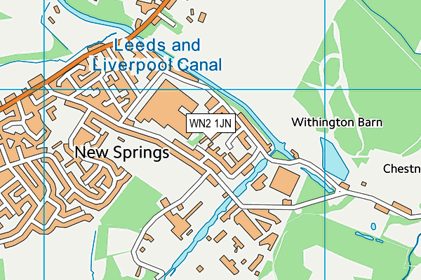 WN2 1JN map - OS VectorMap District (Ordnance Survey)