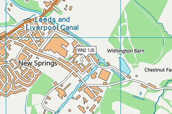 WN2 1JS map - OS VectorMap District (Ordnance Survey)
