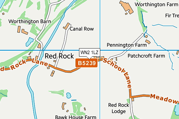 WN2 1LZ map - OS VectorMap District (Ordnance Survey)