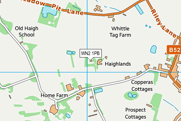 WN2 1PB map - OS VectorMap District (Ordnance Survey)