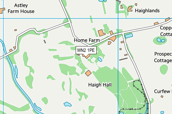 WN2 1PE map - OS VectorMap District (Ordnance Survey)