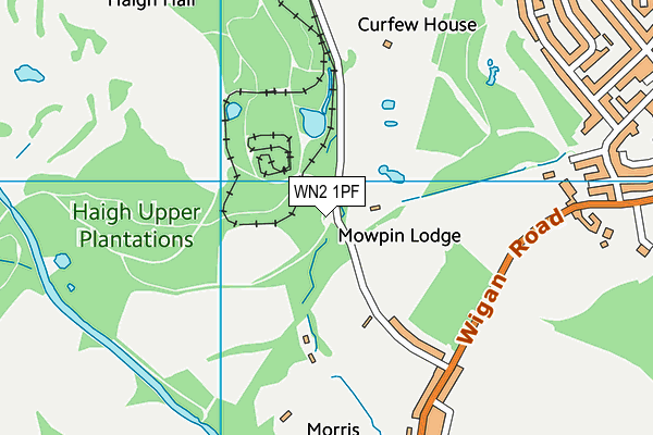 WN2 1PF map - OS VectorMap District (Ordnance Survey)