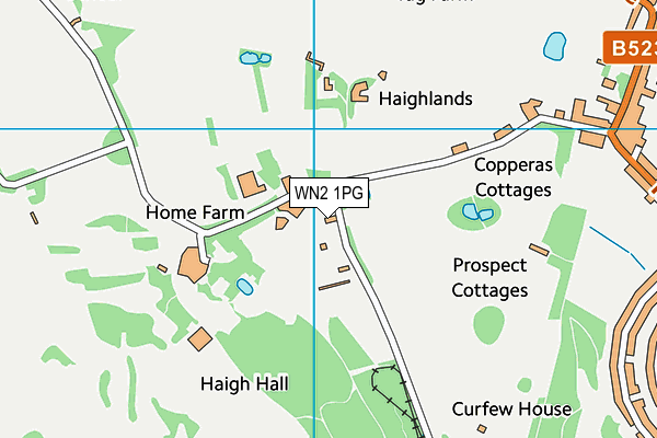 WN2 1PG map - OS VectorMap District (Ordnance Survey)