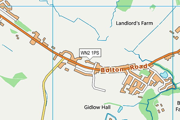 WN2 1PS map - OS VectorMap District (Ordnance Survey)