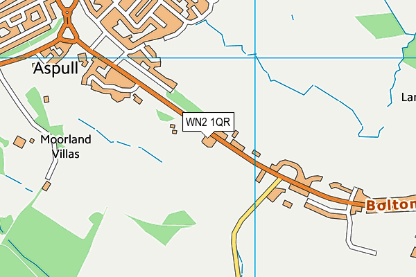WN2 1QR map - OS VectorMap District (Ordnance Survey)