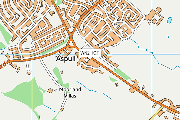 Aspull Church Primary School map (WN2 1QT) - OS VectorMap District (Ordnance Survey)