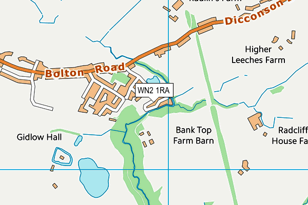 WN2 1RA map - OS VectorMap District (Ordnance Survey)