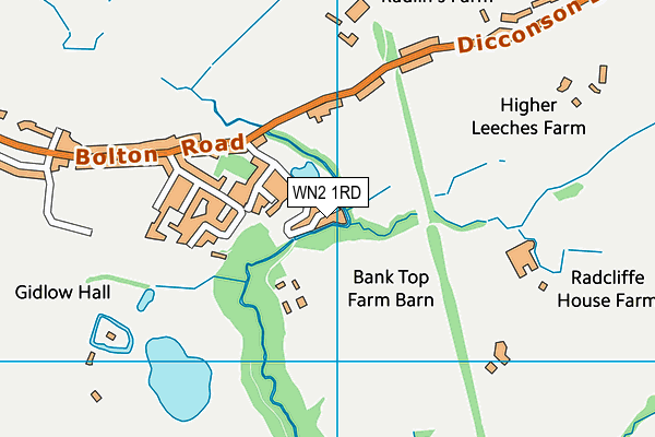 WN2 1RD map - OS VectorMap District (Ordnance Survey)