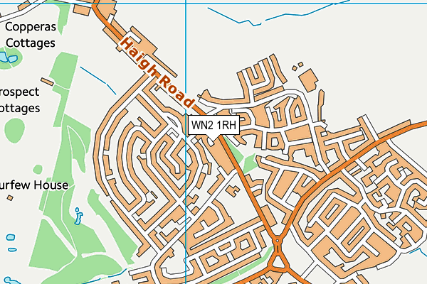 WN2 1RH map - OS VectorMap District (Ordnance Survey)