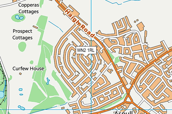 WN2 1RL map - OS VectorMap District (Ordnance Survey)