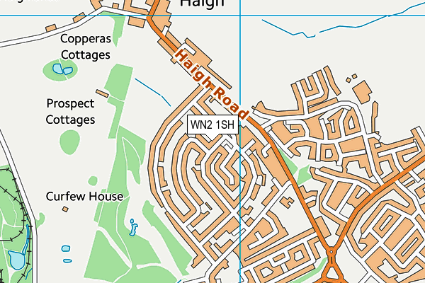 WN2 1SH map - OS VectorMap District (Ordnance Survey)