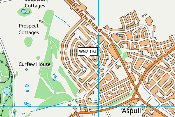 WN2 1SJ map - OS VectorMap District (Ordnance Survey)
