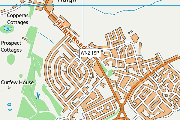 WN2 1SP map - OS VectorMap District (Ordnance Survey)
