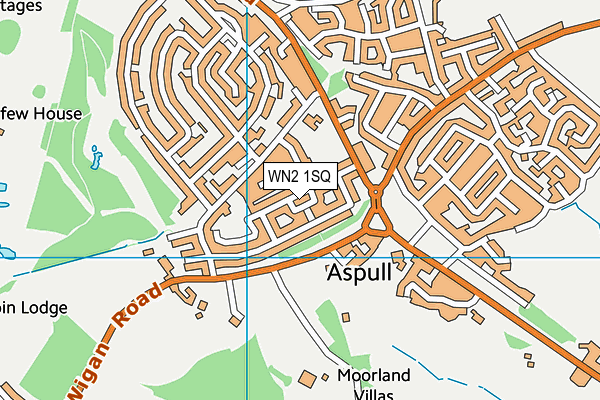 WN2 1SQ map - OS VectorMap District (Ordnance Survey)