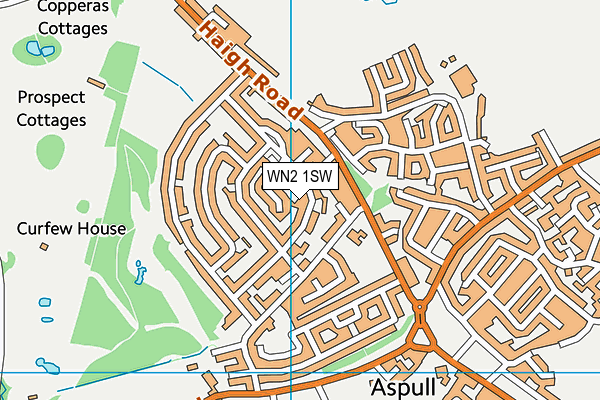 WN2 1SW map - OS VectorMap District (Ordnance Survey)