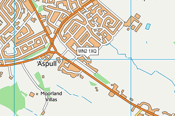 WN2 1XQ map - OS VectorMap District (Ordnance Survey)