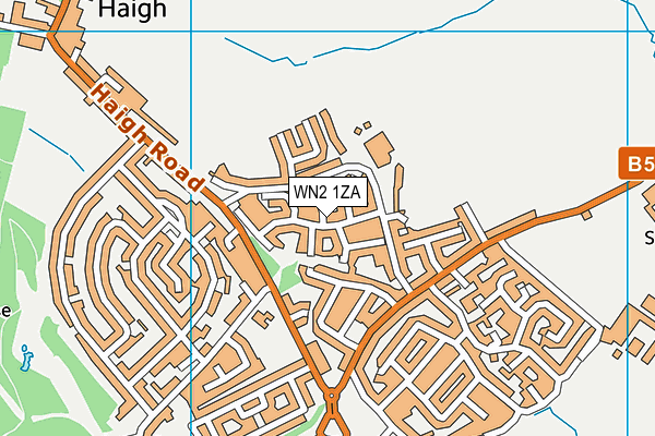 WN2 1ZA map - OS VectorMap District (Ordnance Survey)