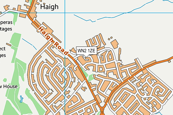 WN2 1ZE map - OS VectorMap District (Ordnance Survey)