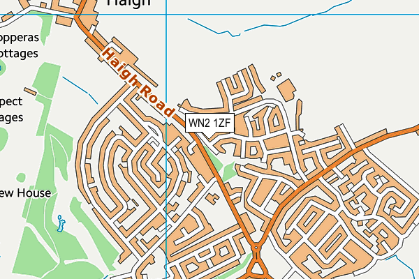 WN2 1ZF map - OS VectorMap District (Ordnance Survey)