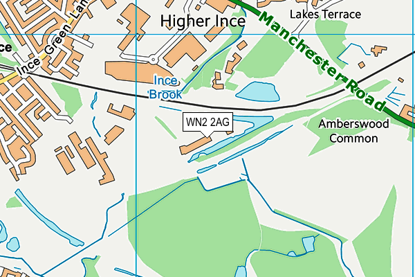 WN2 2AG map - OS VectorMap District (Ordnance Survey)