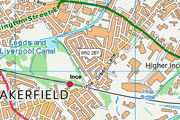WN2 2BY map - OS VectorMap District (Ordnance Survey)