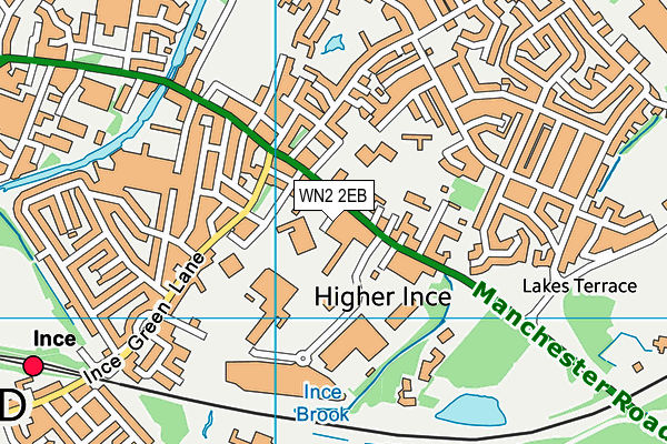 WN2 2EB map - OS VectorMap District (Ordnance Survey)