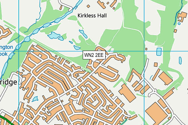 WN2 2EE map - OS VectorMap District (Ordnance Survey)