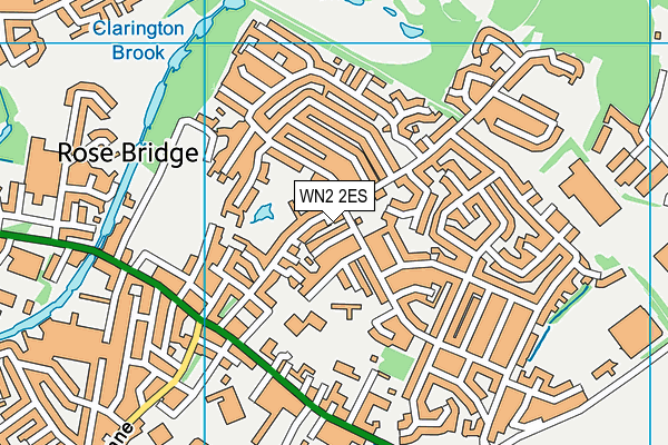 WN2 2ES map - OS VectorMap District (Ordnance Survey)