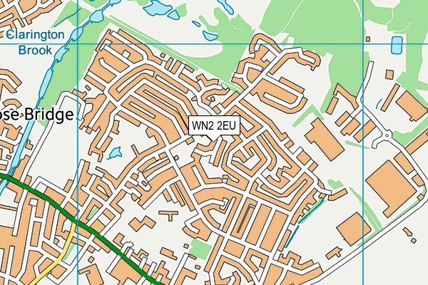 WN2 2EU map - OS VectorMap District (Ordnance Survey)