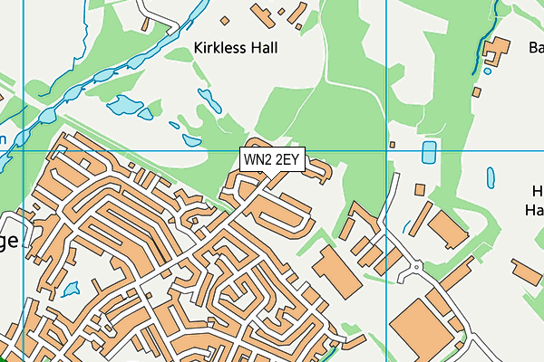 WN2 2EY map - OS VectorMap District (Ordnance Survey)