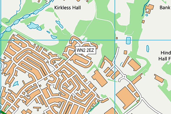 WN2 2EZ map - OS VectorMap District (Ordnance Survey)