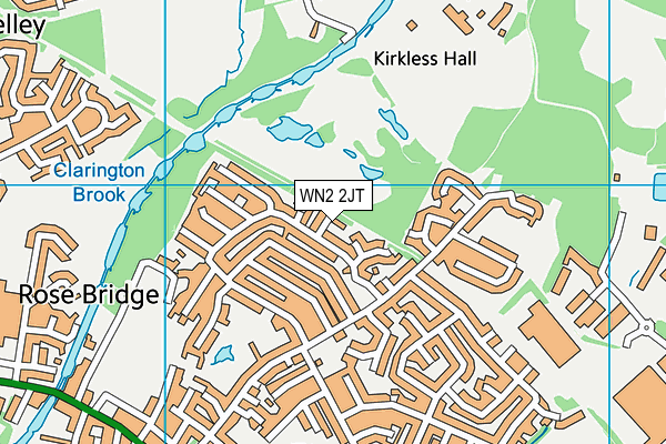 WN2 2JT map - OS VectorMap District (Ordnance Survey)