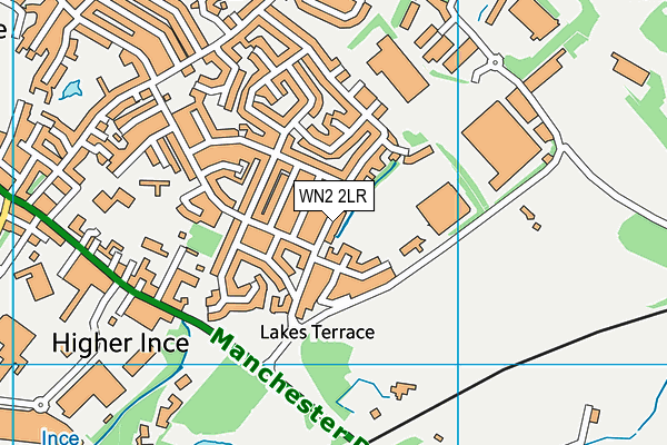 WN2 2LR map - OS VectorMap District (Ordnance Survey)
