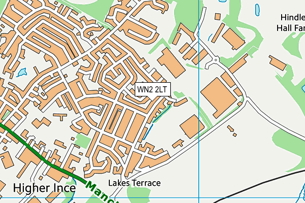 WN2 2LT map - OS VectorMap District (Ordnance Survey)