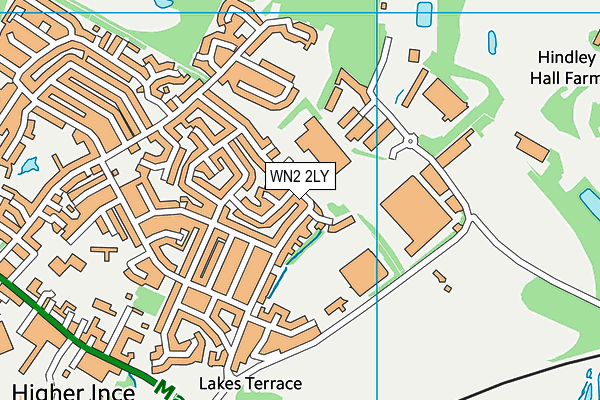 WN2 2LY map - OS VectorMap District (Ordnance Survey)