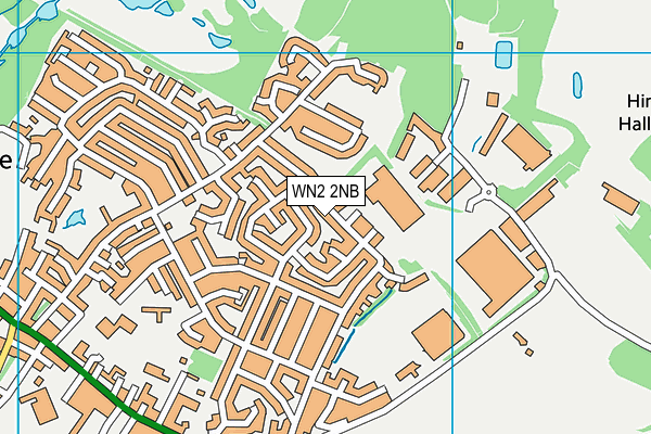 WN2 2NB map - OS VectorMap District (Ordnance Survey)
