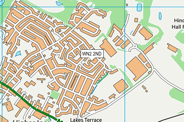 WN2 2ND map - OS VectorMap District (Ordnance Survey)