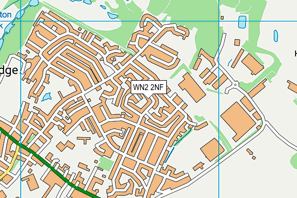 WN2 2NF map - OS VectorMap District (Ordnance Survey)