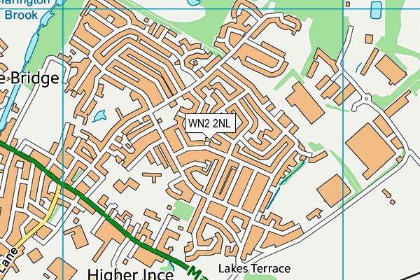 WN2 2NL map - OS VectorMap District (Ordnance Survey)