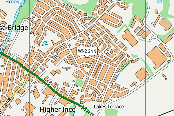 WN2 2NN map - OS VectorMap District (Ordnance Survey)
