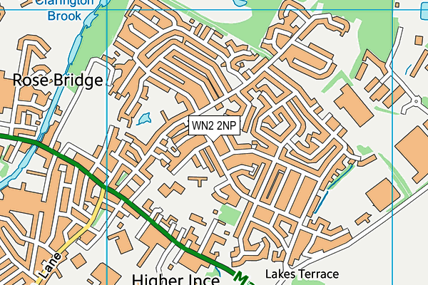 WN2 2NP map - OS VectorMap District (Ordnance Survey)