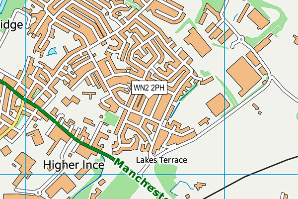 WN2 2PH map - OS VectorMap District (Ordnance Survey)