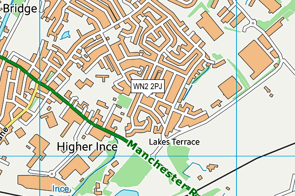 WN2 2PJ map - OS VectorMap District (Ordnance Survey)