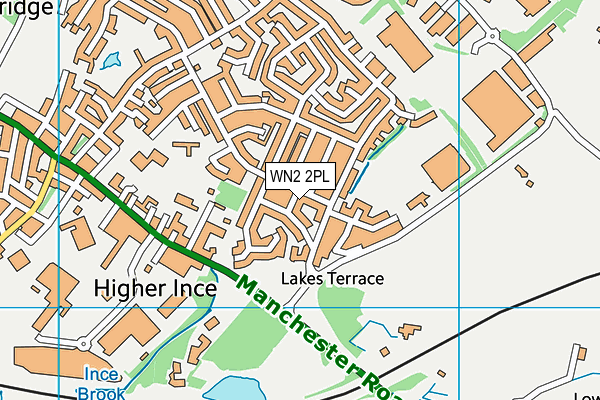 WN2 2PL map - OS VectorMap District (Ordnance Survey)