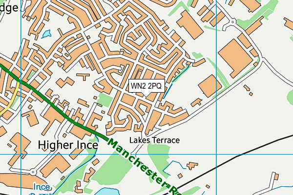WN2 2PQ map - OS VectorMap District (Ordnance Survey)