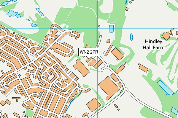 WN2 2PR map - OS VectorMap District (Ordnance Survey)